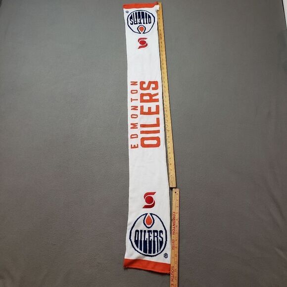Oilers White, Blue and Orange Scarf - Hockey Edmonton - Picture 2 of 7
